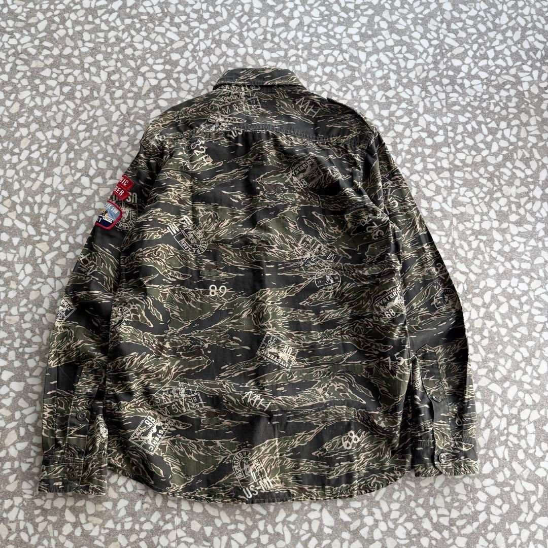 HYSTERIC GLAMOUR / Military shirt【リネンブランド、総柄ミリタリー