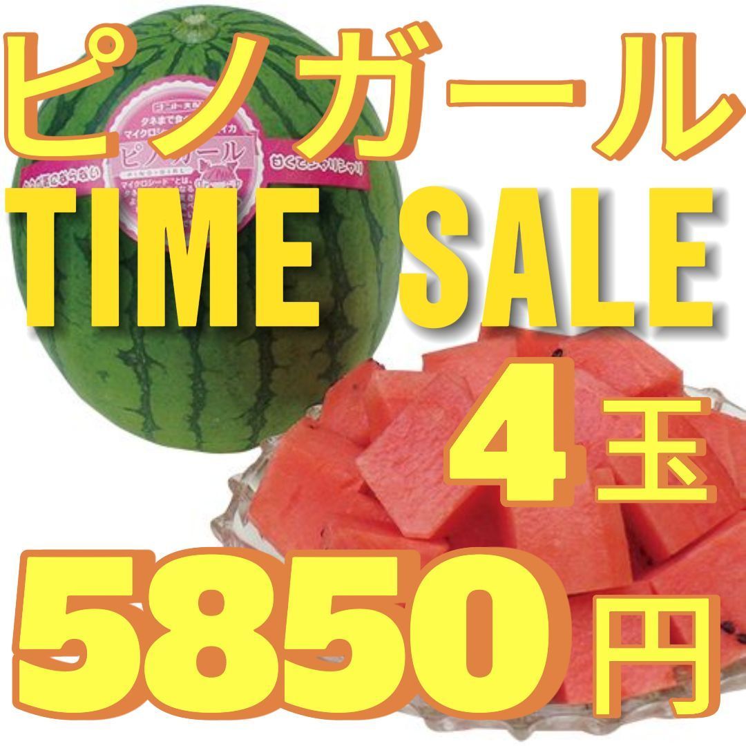 5850円・「すいかランキング第1位」「ピノガール」種まで