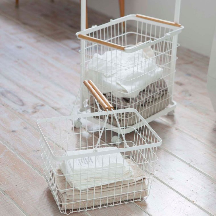 山崎実業 公式 tosca ランドリーワゴン バスケット トスカ ホワイト 3300 洗濯カゴ 洗濯物入れ タワーシリーズ NEXPOTALLINN_EU