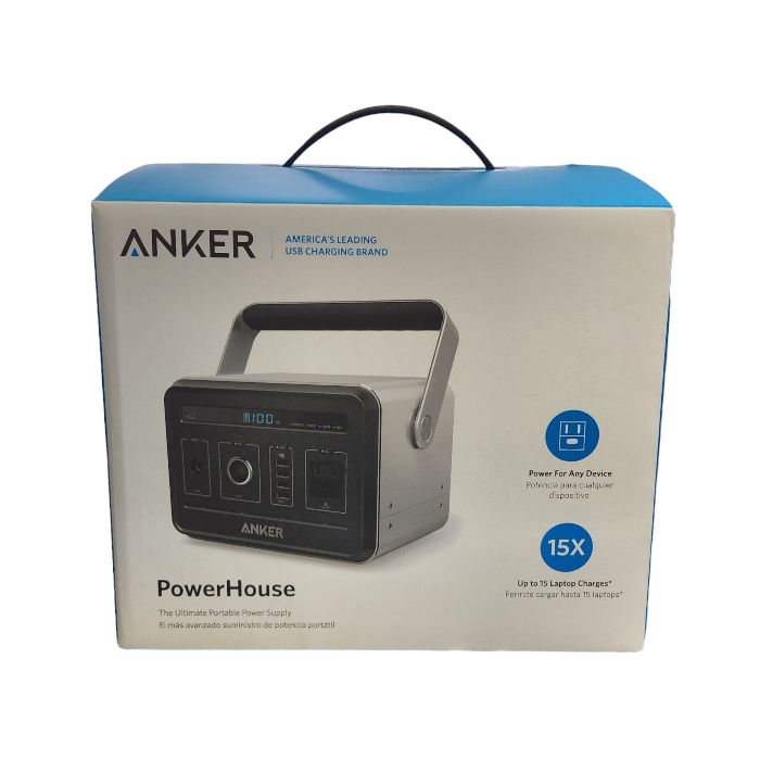 ANKER PowerHouse ポータブル電源 ブラック/シルバー 14.4v/434Wh
