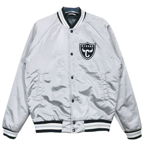 CHALLENGER チャレンジャー x Steak House RIBERA ステーキハウス リベラ JACKET シルバー アウター スタジャン  - メルカリ