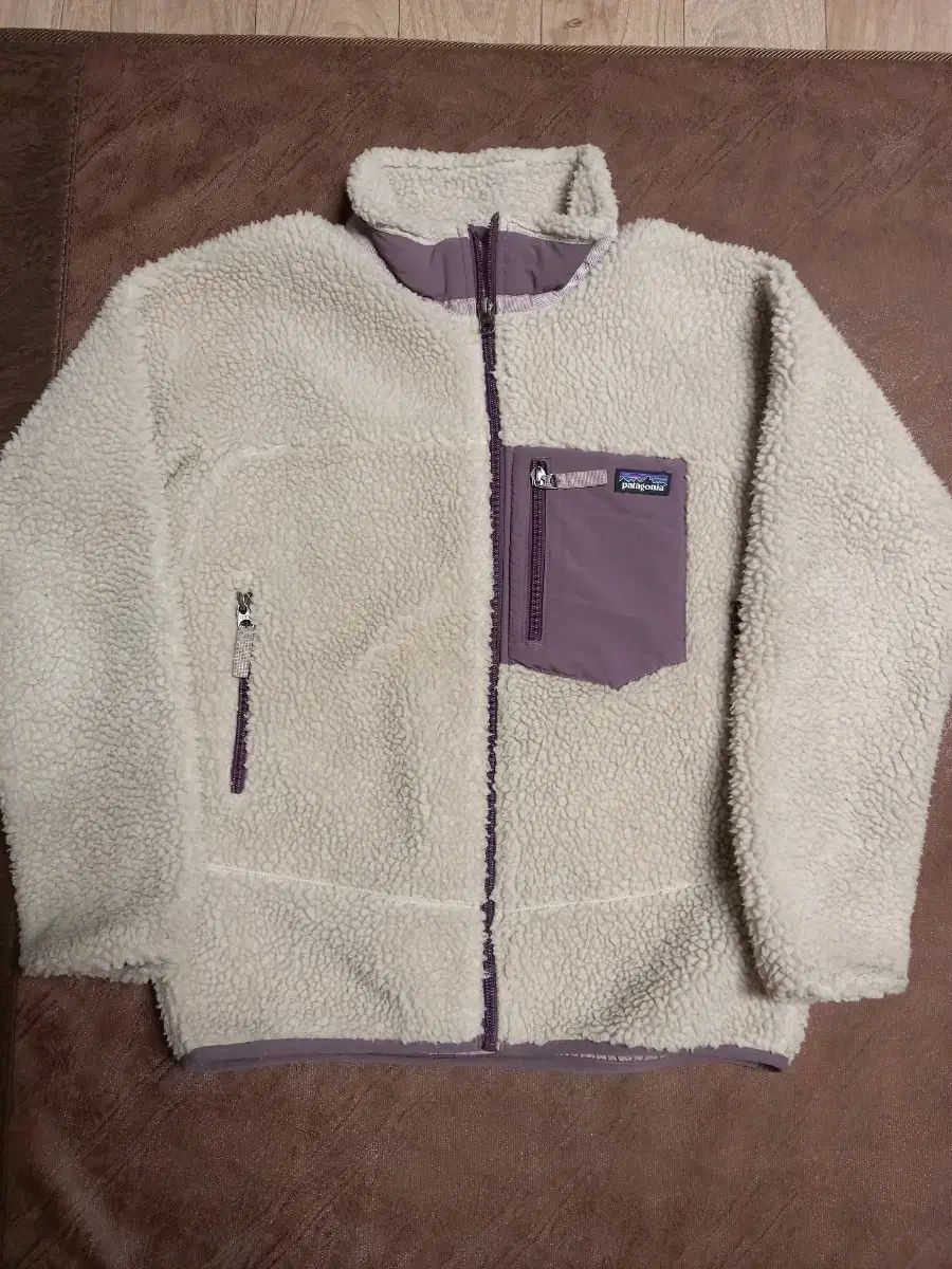 パタゴニア レトロ フリース アイボリー|パープル 12歳 55