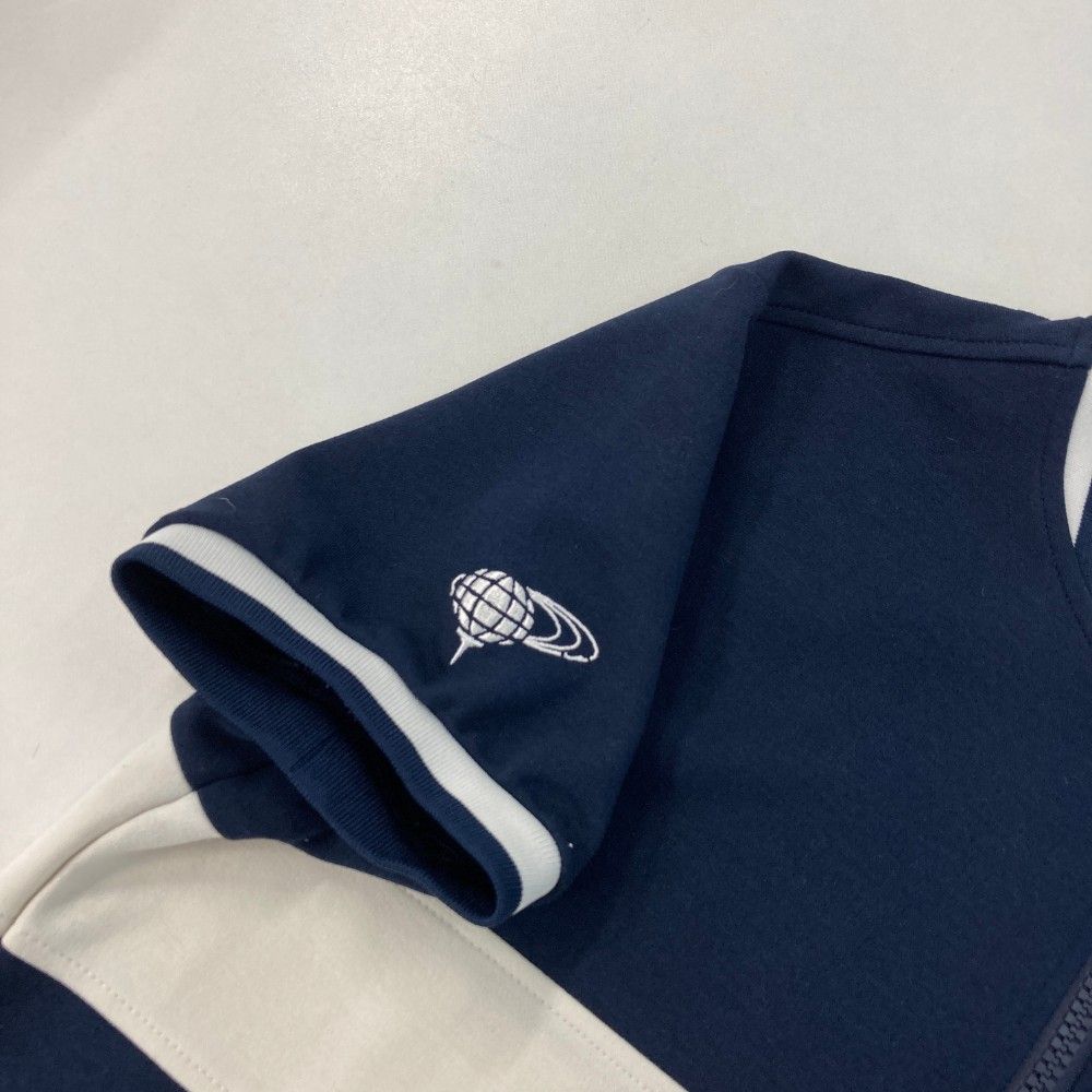 サイズ：M BEAMS GOLF ビームスゴルフ  ハーフジップ半袖Tシャツ パイル地  ホワイト系 [240101472728] ゴルフウェア レディース ストスト サイズ：M BEAMS GOLF ビームスゴルフ ハーフジップ半袖Tシャツ