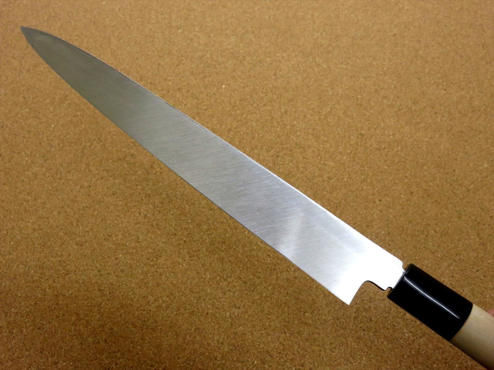 関の刃物 柳刃包丁 265mm 白紙3号 炭素鋼 片刃 右利き 刺身包丁 水牛角