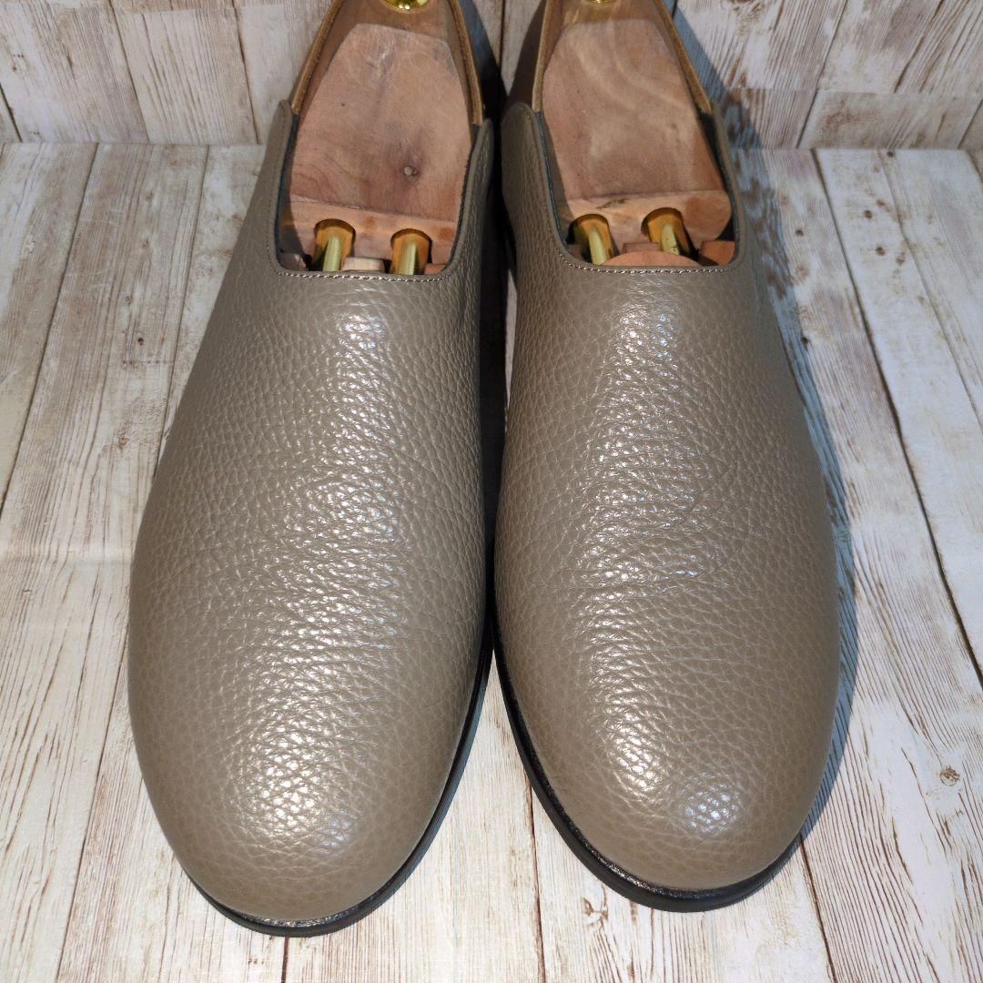 アルフレッドバニスター alfredoBANNISTER カットスリッポン ローファー シボレザー 本革 ベージュ メンズ革靴 42 26cm相当