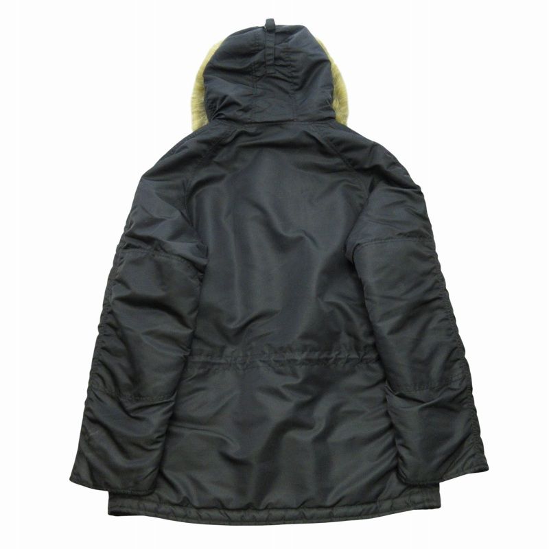 アルファ　N-3B　L　美品 アルファ ALPHA 美品 N-3B フライト ジャケット ミリタリー 黒