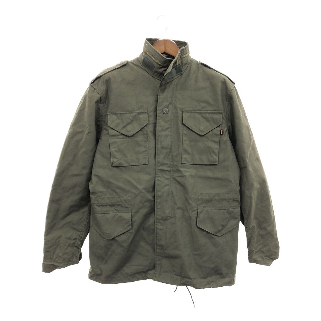 ALPHA INDUSTRIES アルファ インダストリーズ M-65 フィールドジャケット アウター ミリタリー カーキ (メンズ XL) 中古 古着 P7240