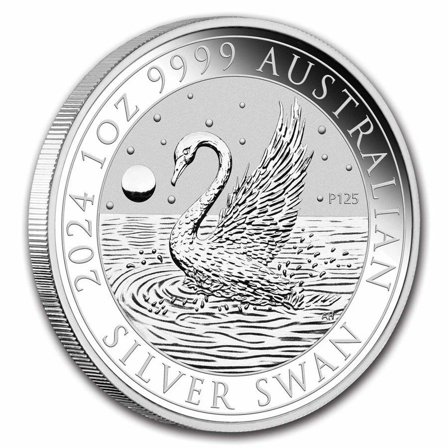 [保証書・カプセル付き] 2024年 (新品) オーストラリア「白鳥・ハクチョウ・スワン」純銀 1オンス 銀貨