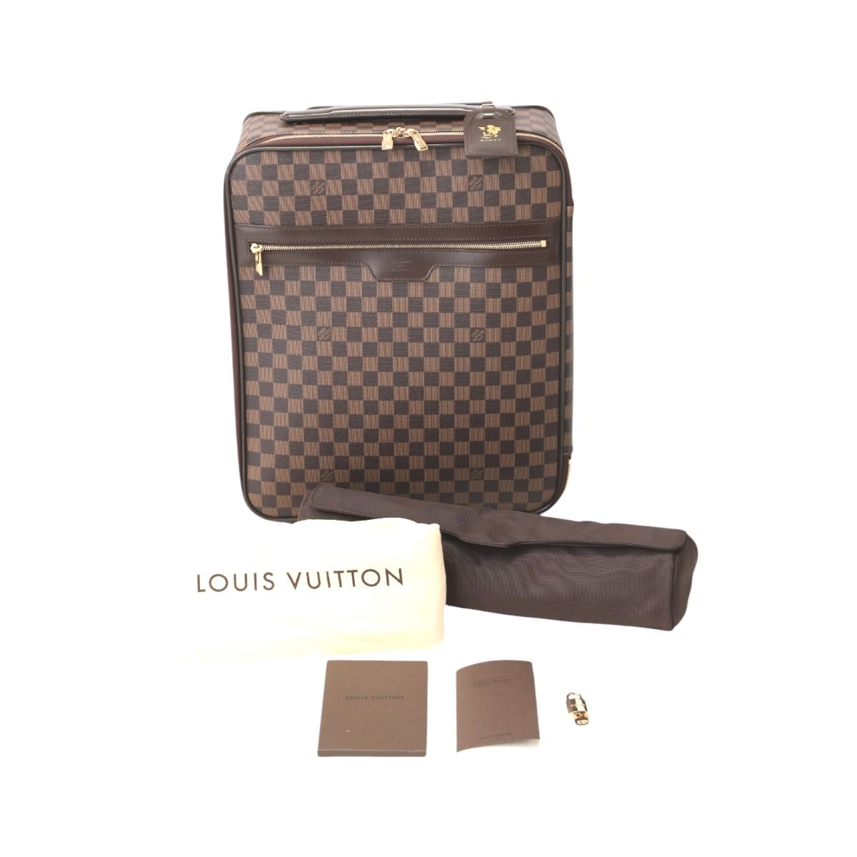 ルイヴィトン N23293 ダミエ キャスター付き旅行かばん ペガス45 キャリーバッグ LOUIS VUITTON ブラウン