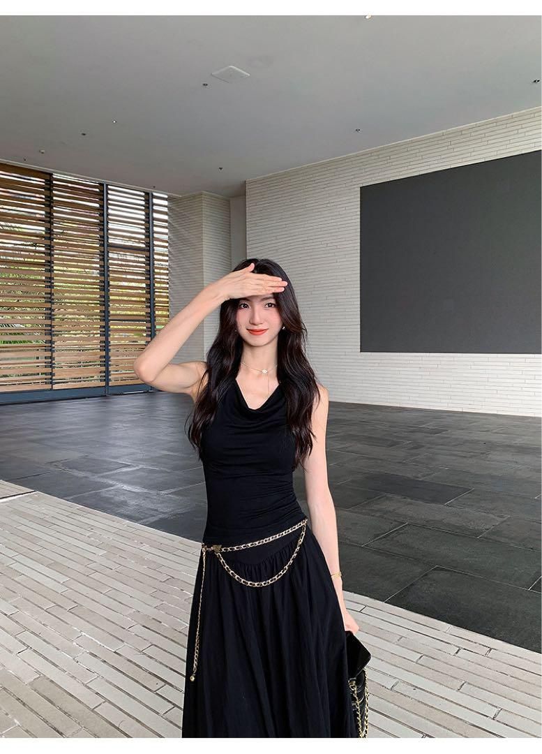 激安で季節を先取り。 セクシー高見え 春の妖精ロングスカート ハイウエストドレープスカート