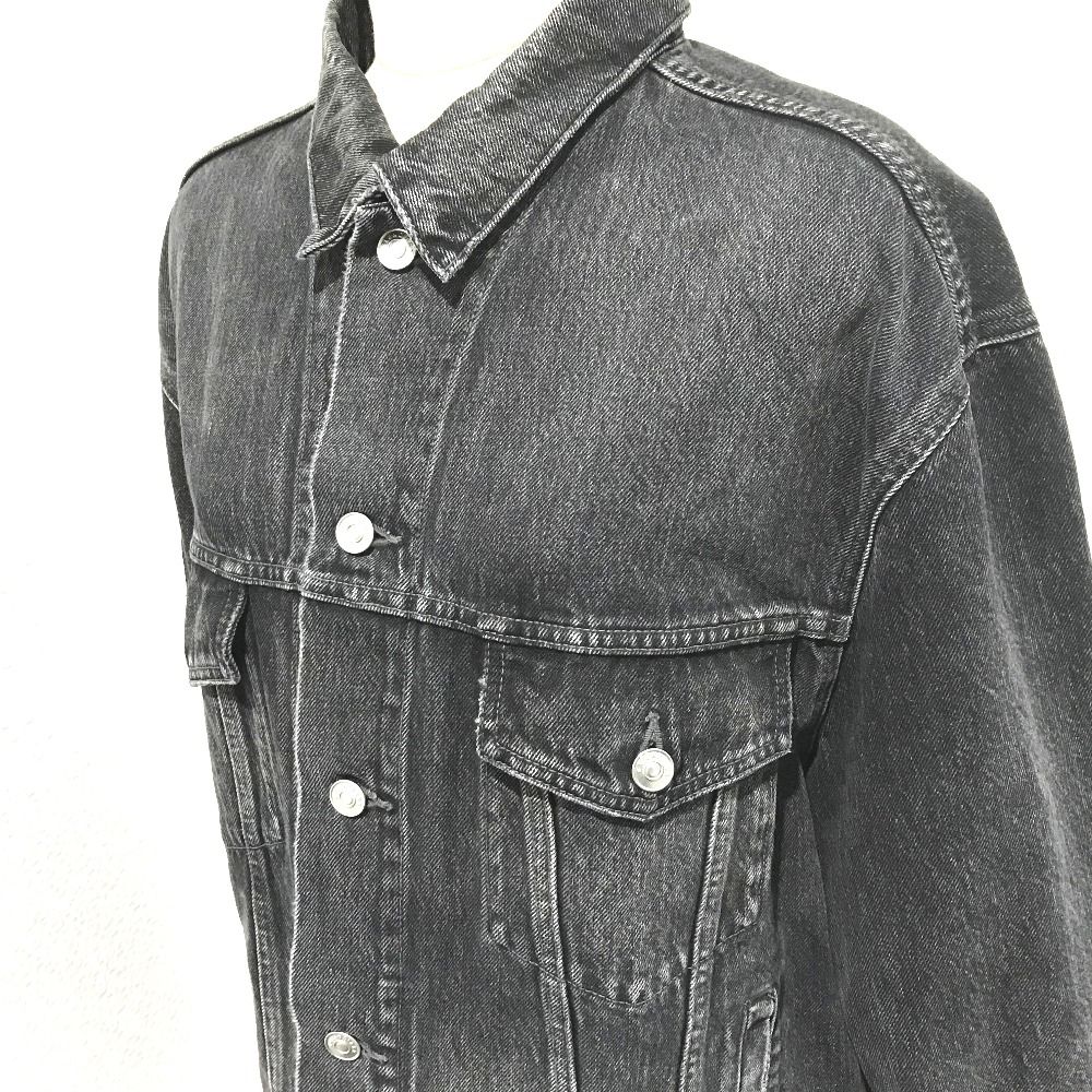 バレンシアガ 529177 ロゴ ストラス 18AW Gジャン デニム