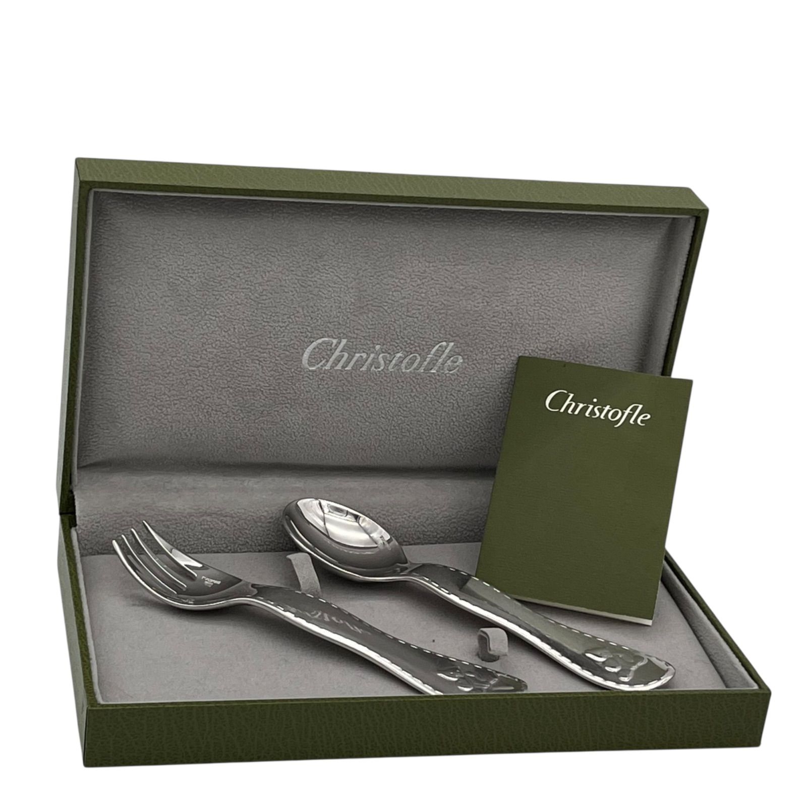 【さーや】Christofleベビー　スプーン＆フォークセット さーや】Christofleベビー スプーン＆フォークセット Christofle