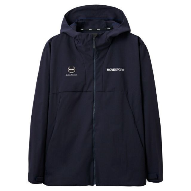 DESCENTE デサント AIRY TRANSFER スパンライク フルジップフーディー ネイビー Oサイズ DMMVJF10 NV | スポーツ スポーツウェア ウエア 服 衣類 機能性 アウター 長袖 ロングスリーブ 素材 リブ仕様 ス