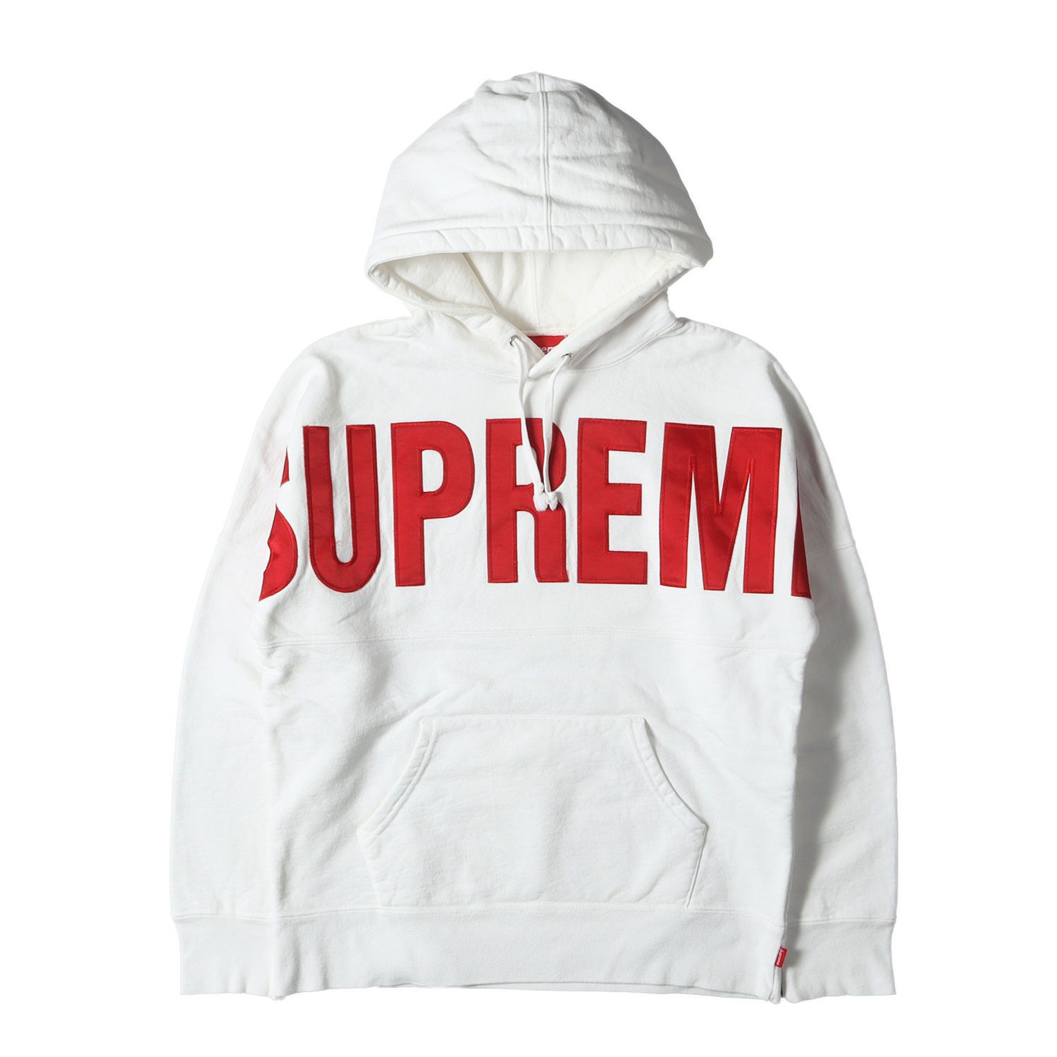 Supreme シュプリーム パーカー サイズ:S バナー ビッグロゴ スウェットパーカー Banner Pullover Big Logo  Hoodie ホワイト トップス フーディー【メンズ】 - メルカリ