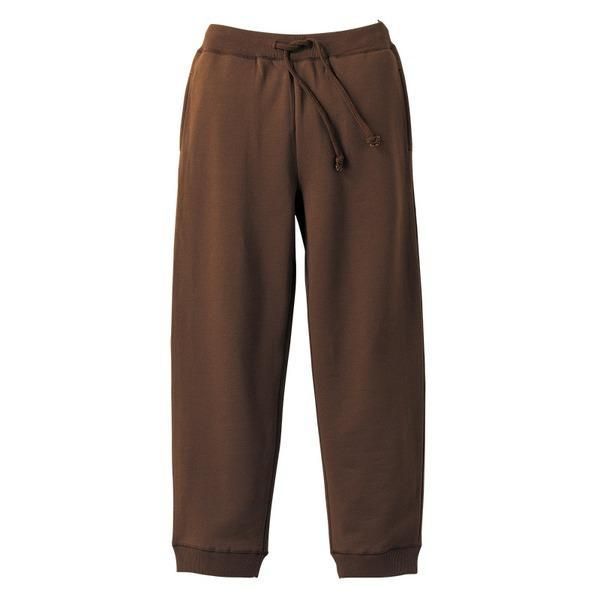 10オンス 裏地 パイル スウェットパンツ ダークブラウン L 綿100％ ウェストゴム 紐付き スウェット スポーツ ルームウェア