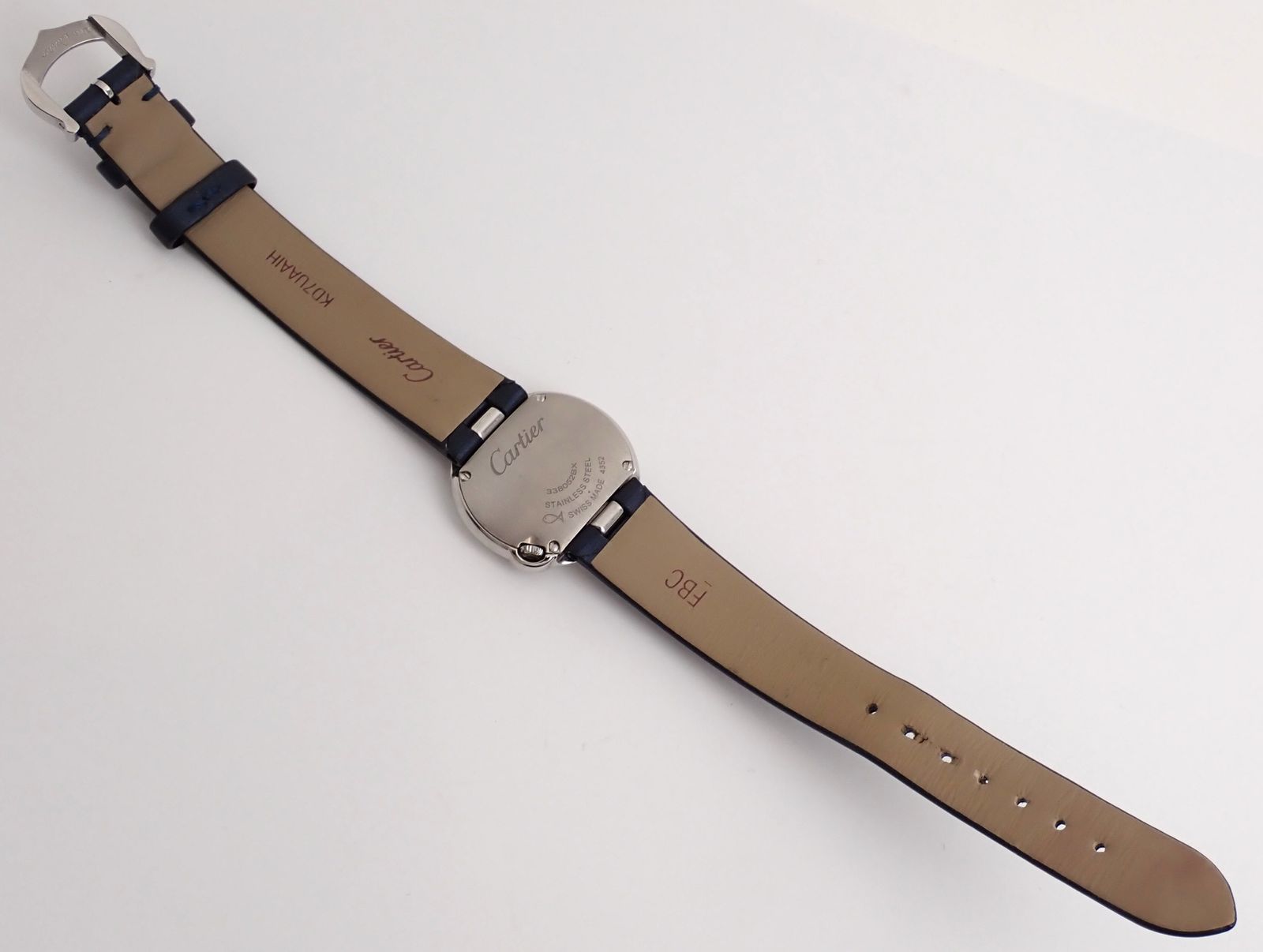 美品 Cartier(カルティエ) バロンブラン W4BL0002 SS/革 QZ クォーツ  