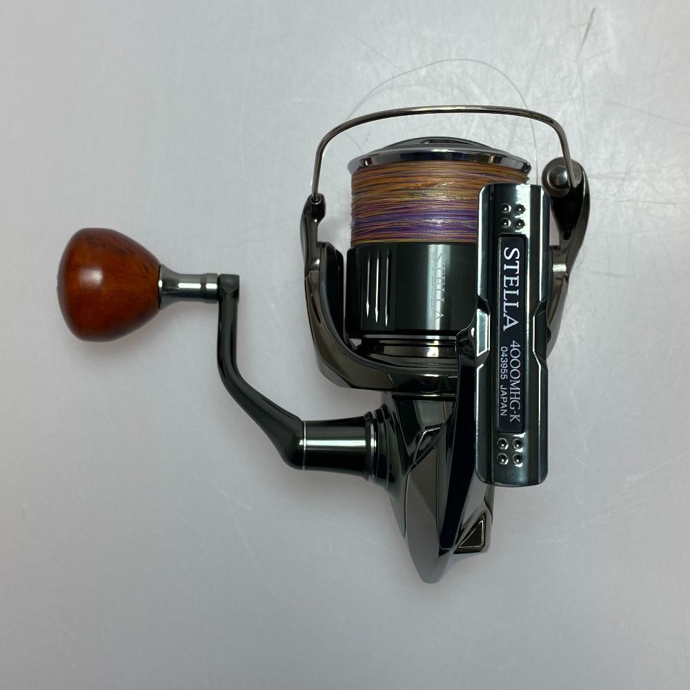 SHIMANO - SHIMANO シマノ スピニングリール 22 ステラ STELLA 4000MHG カスタムハンドルノブ 043955 SHIMANO シマノ スピニングリール 22 ステラ STELLA 4000MHG