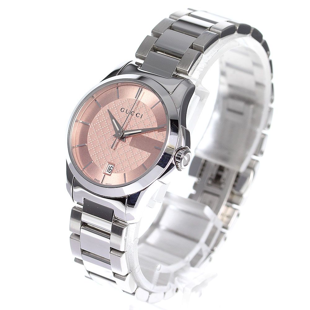 ☆良品 グッチ Gタイムレス 126.5 YA126524 レディース 【中古】 グッチ Gタイムレス 腕時計 時計 ステンレススチール 126.5/YA126524