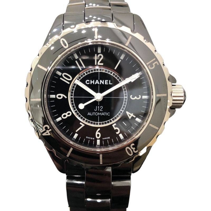 シャネル CHANEL J12 ﾌﾞﾗｯｸｾﾗﾐｯｸ 38MM H0685 ブラック セラミック メンズ 腕時計
