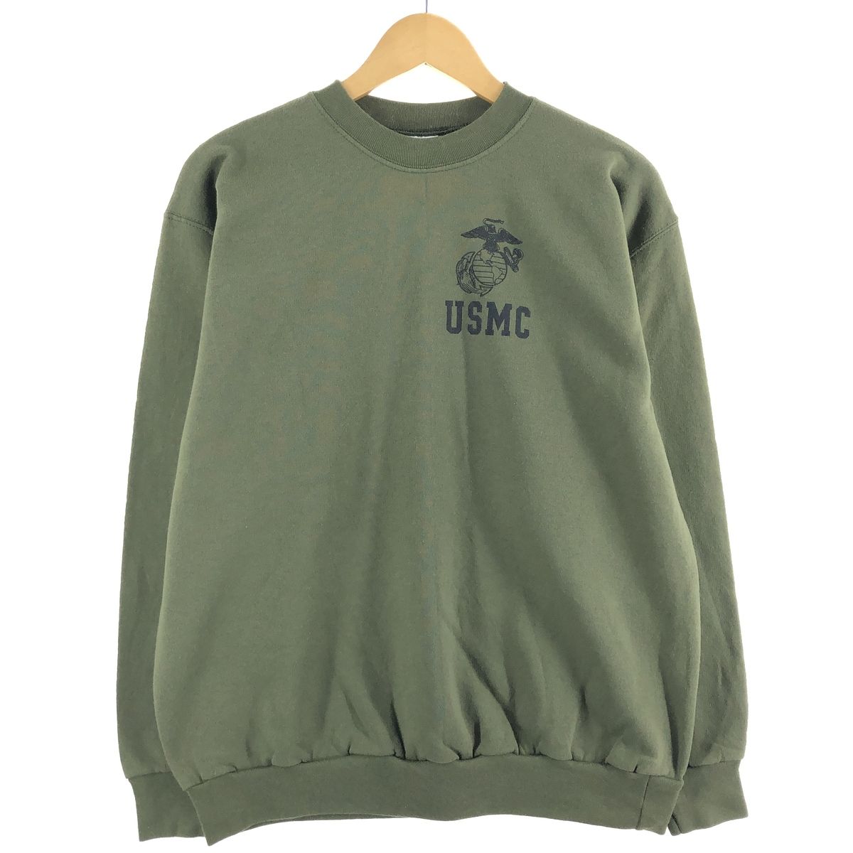 古着 USMC アメリカ海兵隊 プリントスウェットシャツ トレーナー メンズL ヴィンテージ/eaa373871