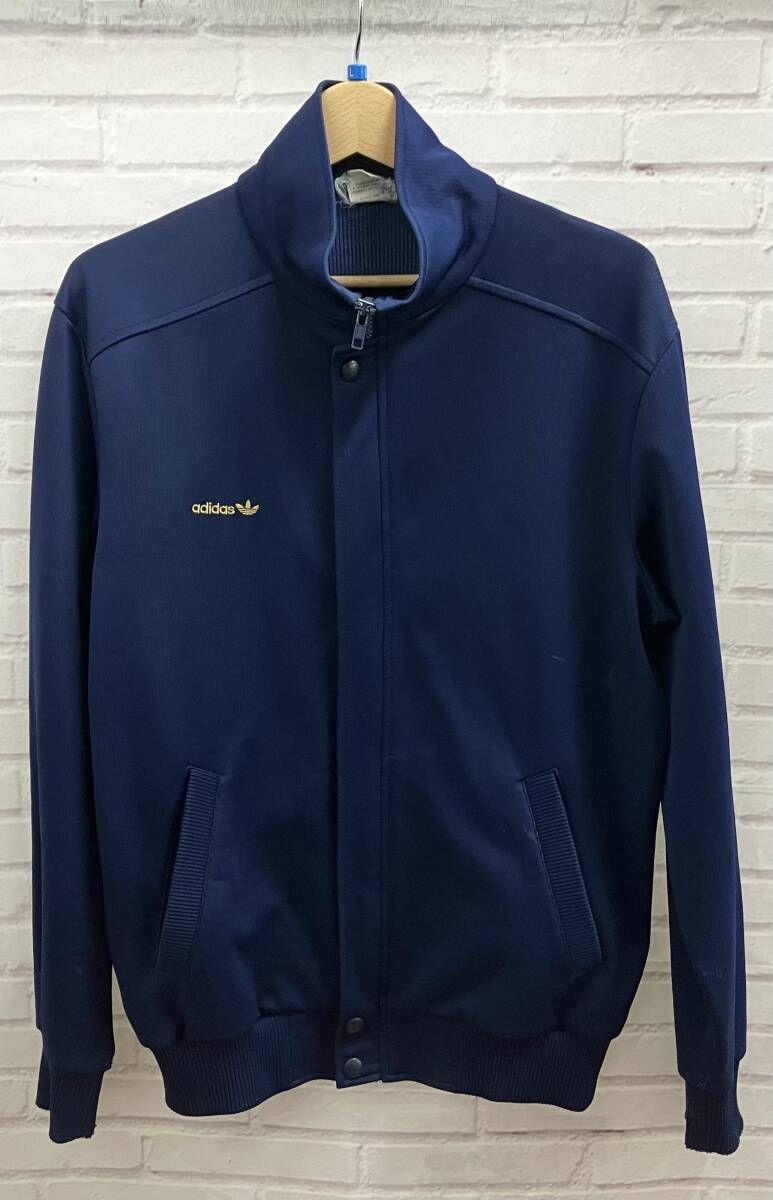 アディダス　70s トラックジャケット　ジャージ　デサント　西ドイツ　黒　黄色　イエロー | FREEKS WEAR powered by BASE