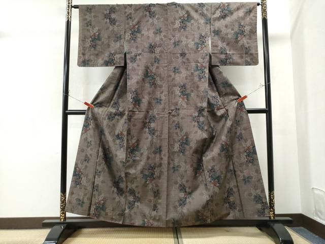 平和屋着物○本場大島紬 9マルキ 枝花文 正絹 逸品 CAAS7137yc - メルカリ