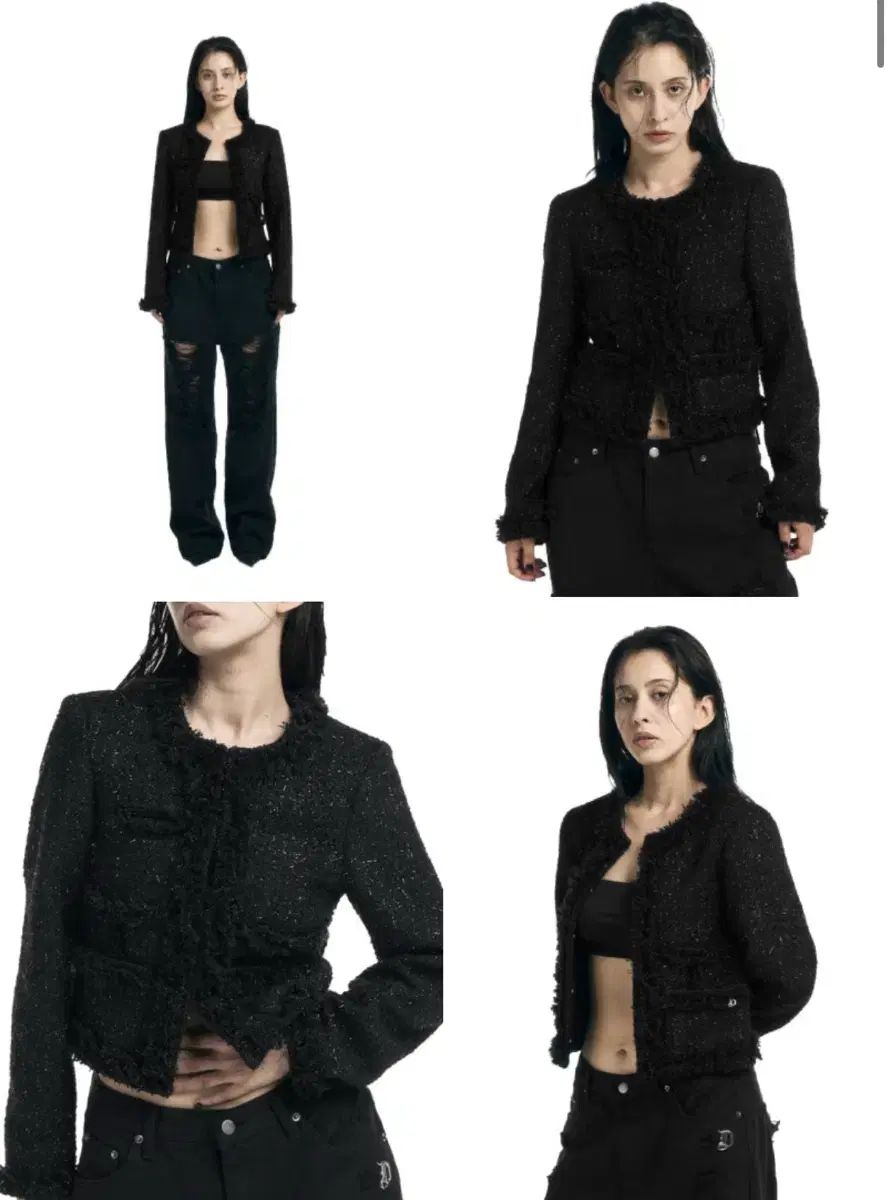 in black