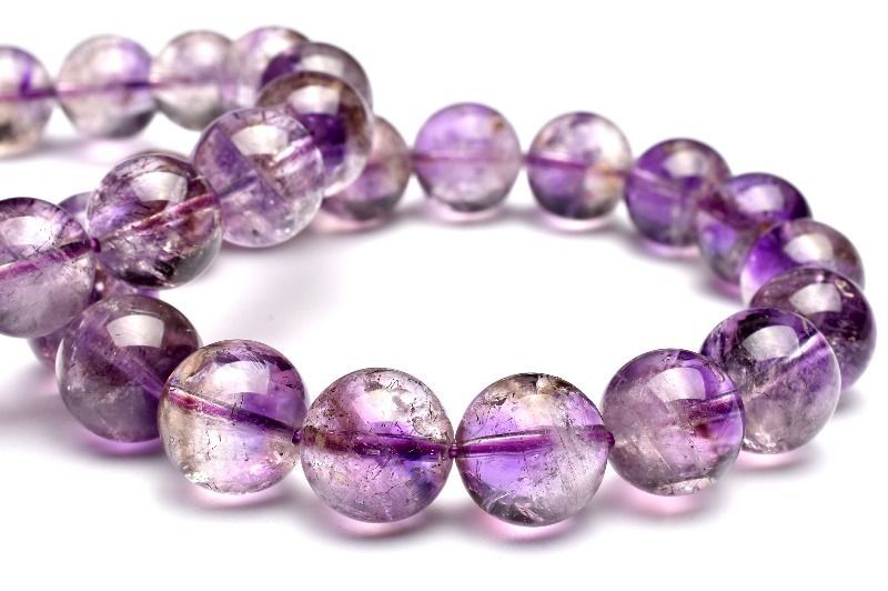 スモーキー スーパーセブンアメジスト(エレスチャルアメジスト) 14.5mm