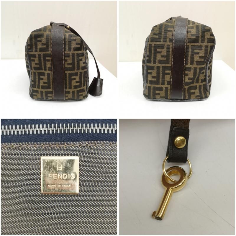 FENDI フェンディ ハンドバッグ ズッカ柄 FFロゴ ハンドバッグ