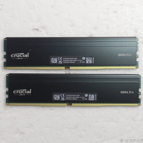 メモリ16GB×2枚 DDR4 crucial CP2K16G4DFRA32A Crucial Pro 32GB Kit