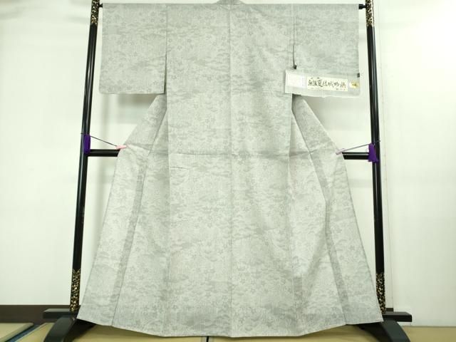 平和屋□極上 夏物 越後夏大島物語 伝統工芸士 白川貞夫 十日町白新