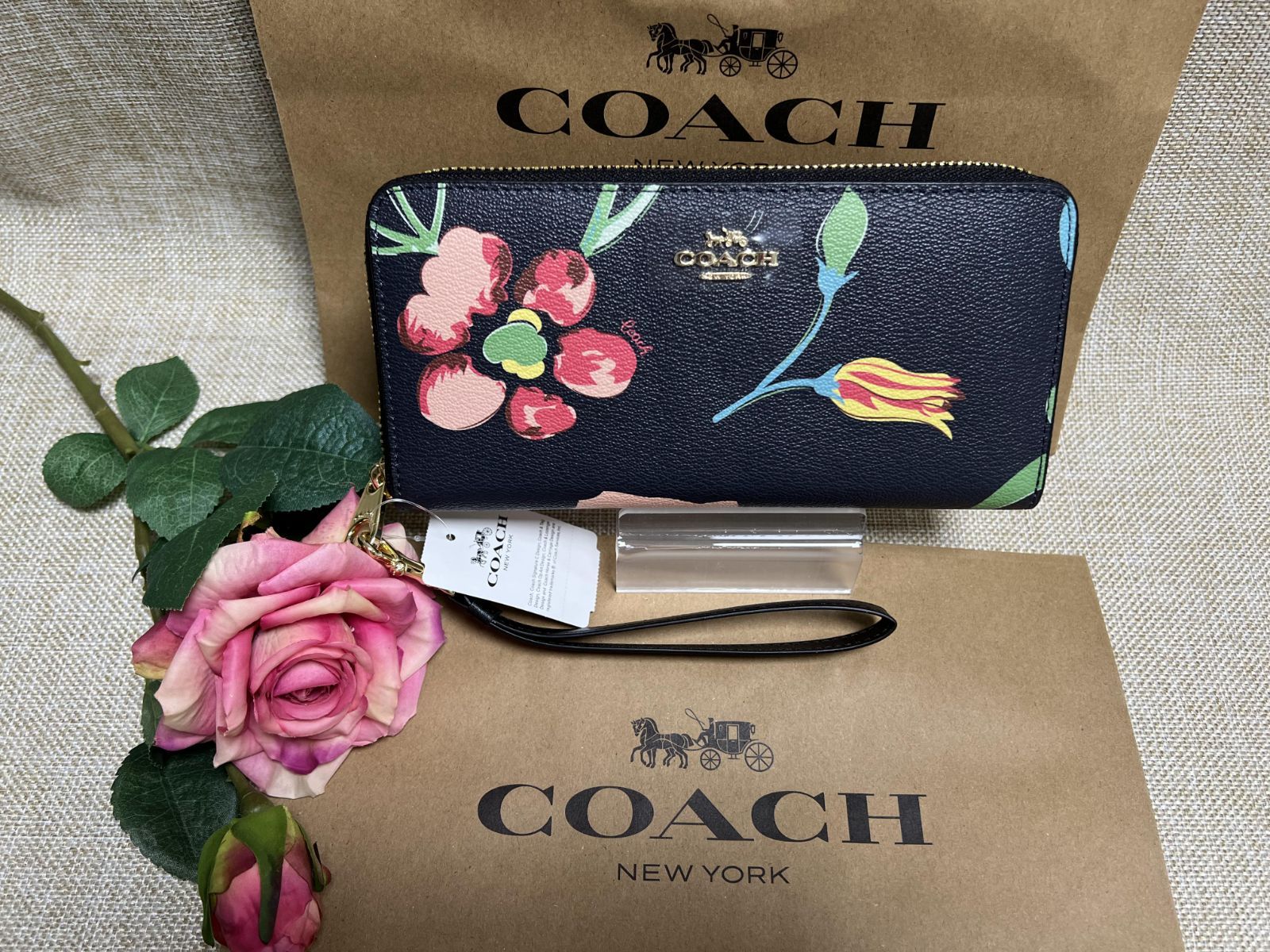 コーチ COACH 財布 長財布 アコーディオン ジップ ウォレット