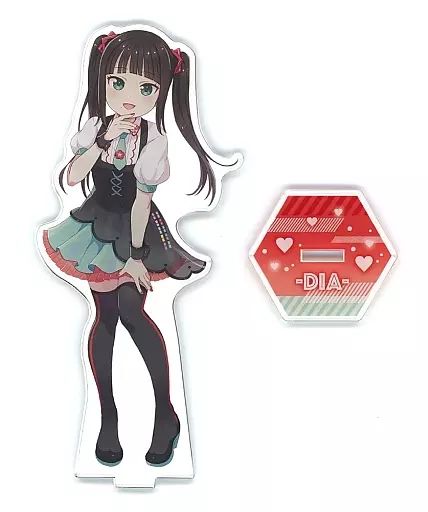 ラブライブ アクリルスタンド GIGOカフェ限定  黒澤ダイヤ ラブライブ！サンシャイン‼︎ 黒澤ダイヤ GIGOコラボカフェ