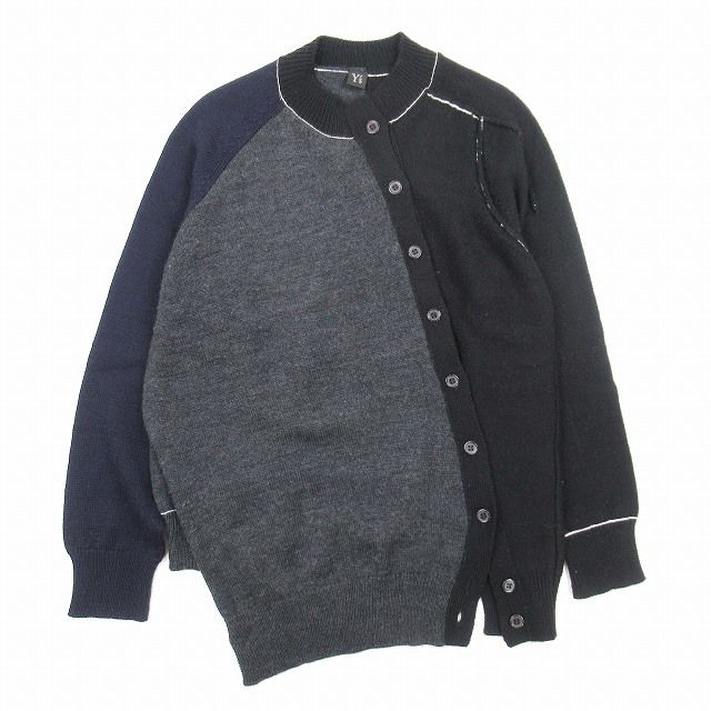 Y's Yohji Yamamoto 変形 カーディガン ブラック 黒 2 M