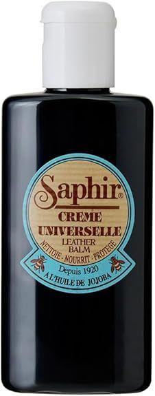 【在庫処分】[サフィール ブルー] スムースレザー しっとり潤う ユニバーサル レザー ローション 150ml 保湿 ツヤ 汚れ落とし 靴磨き バッグ ユニバーサルローション ブラック