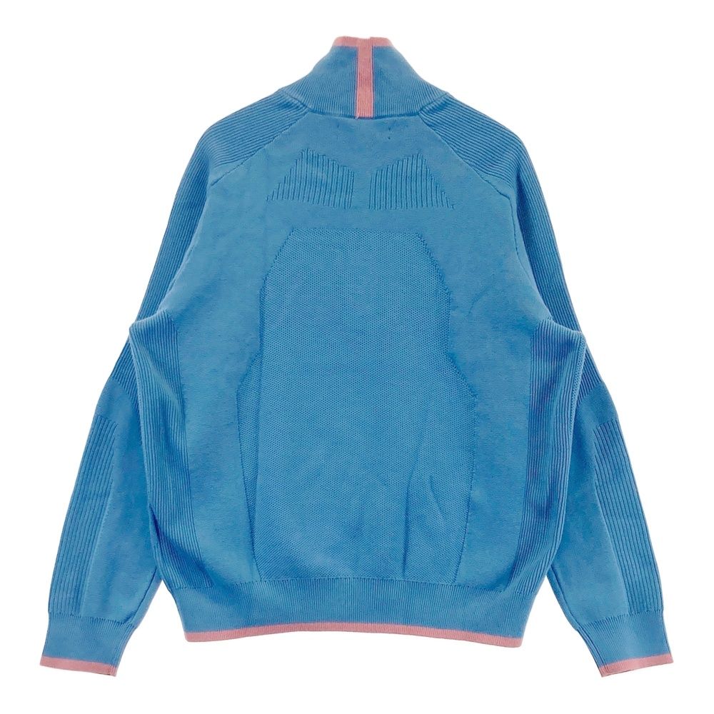 サイズ：M RLX ラルフローレン ハーフジップ ニットセーター ブルー系