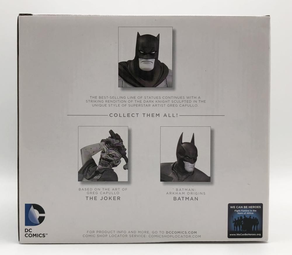 【中古】開封 DCコレクティブルズ バットマン ブラック＆ホワイト スタチュー グレッグ･カプロ 2nd エディション[17][240017702180] 中古】開封 DCコレクティブルズ バットマン ブラック＆ホワイト