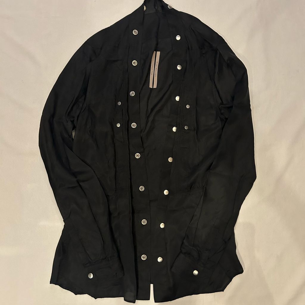 Rick Owens リックオウエンス NECKFACE JACKET ジャケット RU01B1287-JX ブラック size 46 中目黒A07