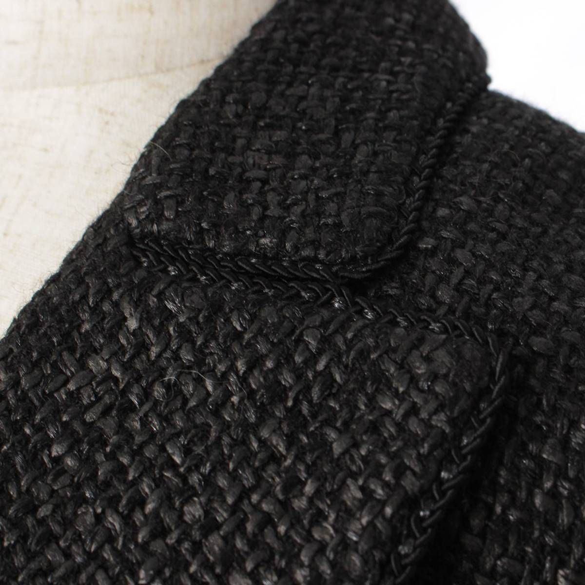 シャネル】Chanel ココマーク ウール ツイード テーラード ジャケット 