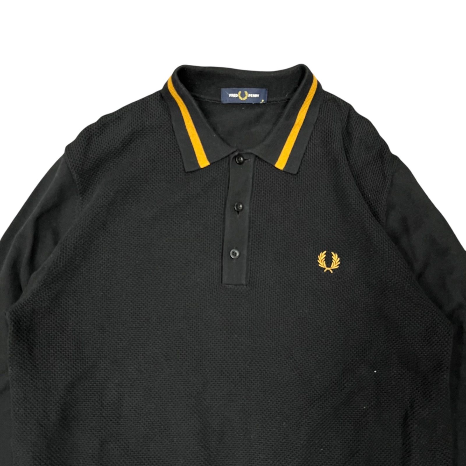 Fred Perry Textured Front Knitted Shirt フレッドペリー ニットポロ 