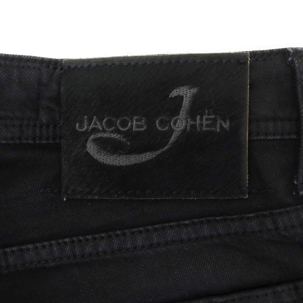 【中古】ヤコブコーエン JACOB COHEN ストレッチ ジーンズ デニムパンツ ブラック【サイズ28】【メンズ】