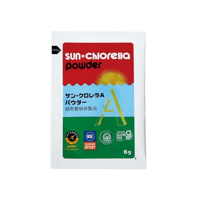 サンクロレラAパウダー 6g×30袋 クロレラ粉末 健康食品 アスリート ヴィーガン スポーツ サン・クロレラ