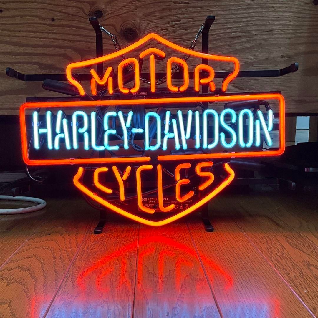 ネオン管 ハーレーダビットソン Harley-Davidson【希少品】よろしく 