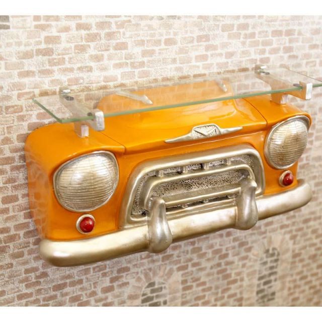 棚受け シェルフ クラッシックカー アメリカン雑貨 壁掛け カフェ 店舗