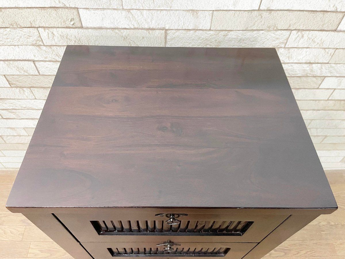 松創 手許 収納 チェスト 和 タンス 箪笥 小物入れ ブラウン 高級