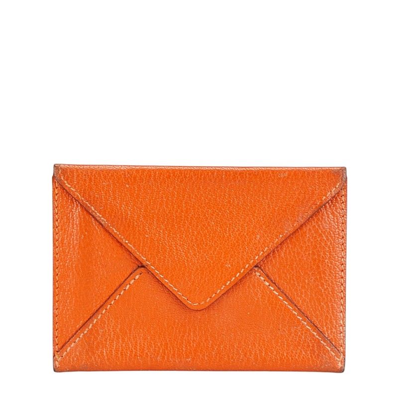 HERMES エンベロープ　カードケース　名刺入れ エルメス)ブラック黒☆エンヴェロープPMカードケース名刺入れ