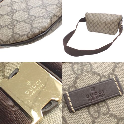 GUCCI(グッチ) GGスプリーム ベルトバッグ ウエストバッグ ヒップ