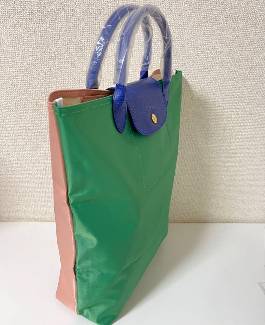 新品】ロンシャン リプレイ 最新 限定品 縦型トートバック グリーン  