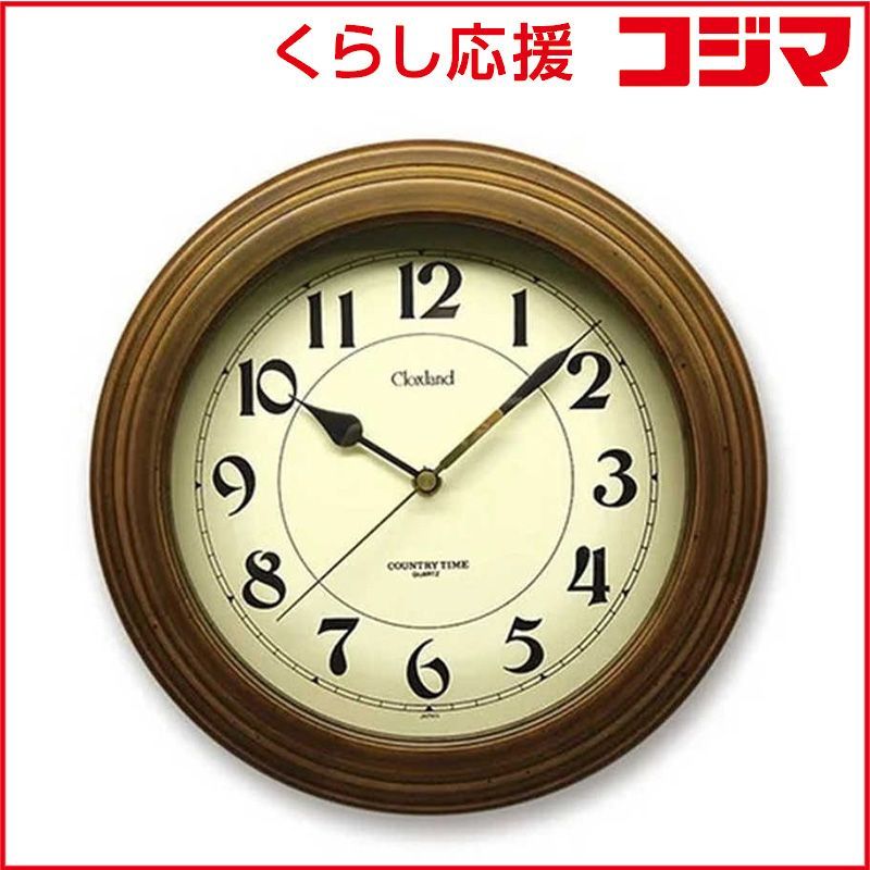 未開封 インテック レトロ電波時計 アンティーク電波掛け時計 電波自動受信機能有 DQL611 ♥ 送料無料
