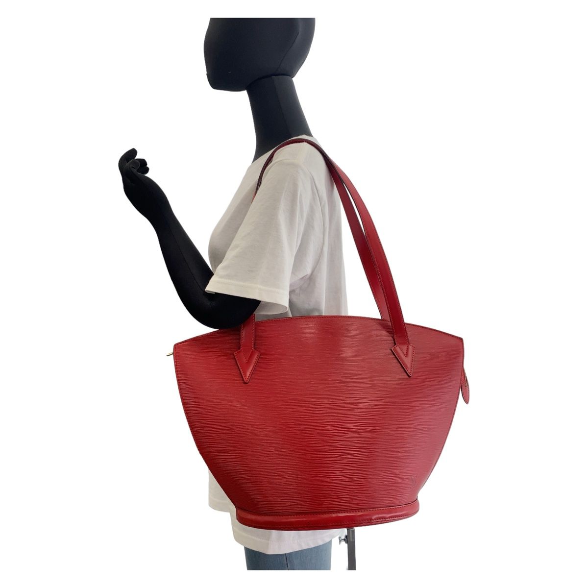 美品　LOUIS VUITTON エピ　サンジャック　トートバッグ　M52277 LOUIS VUITTON ルイヴィトン エピ サンジャック カスティリアン